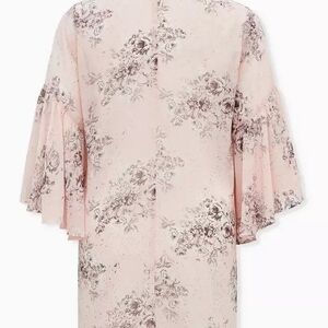 Breast Cancer Awareness - Light Pink Floral Chiffon Kimono Torrid 4x